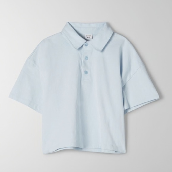 Sunday Best Tops - Sunday Best Boxy Polo Top